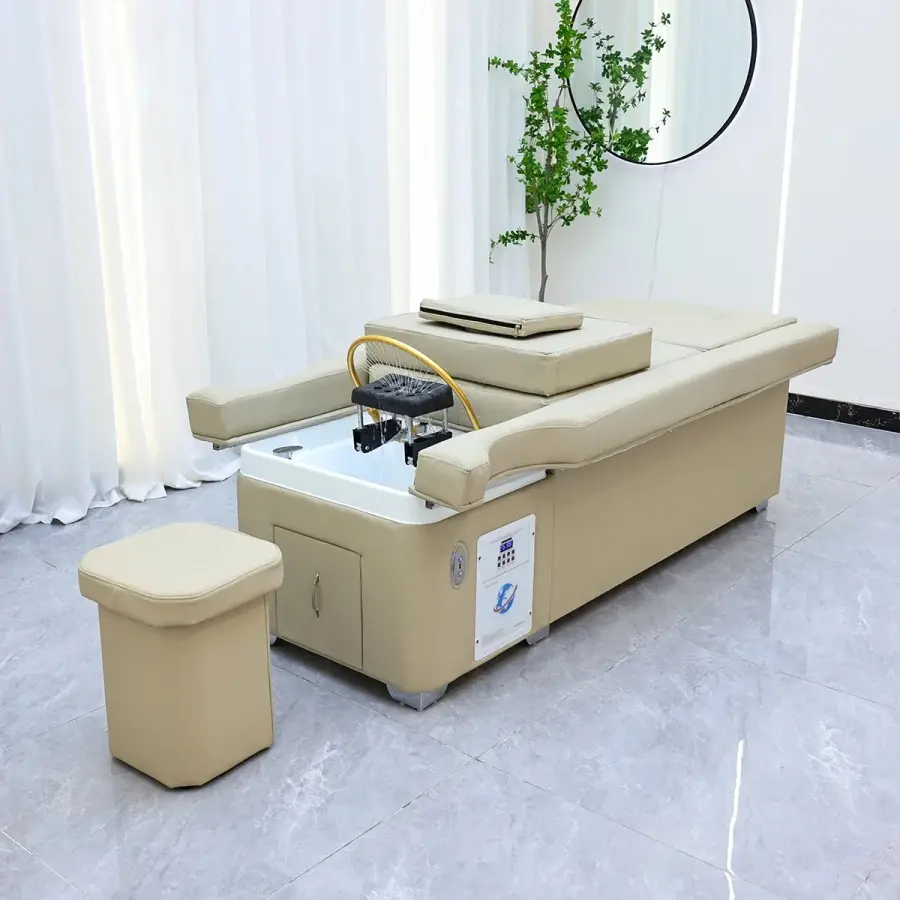 Hair Washing Bed, Hair Salon, Bedside SPA Fumigation Machine, Massage Table, Leisure and Health Store, Commercial Furniture — image 8