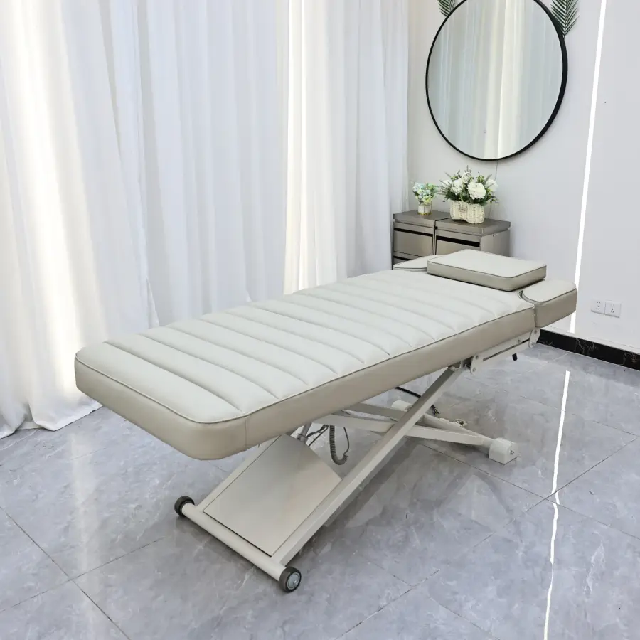 Reinforced and thickened beauty bed, light luxury massage bed, beauty salon SPA beauty bed, embroidered bed, thickened sponge th — image 7