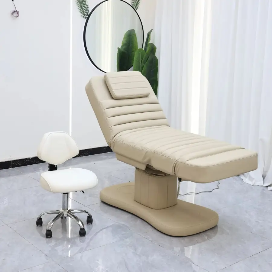Light Luxury Beauty Bed, Perforated Beauty Bed, Therapy Bed, Massage Bed, Multifunctional Beauty Bed, Embroidery Bed, Eyelash Be — image 3