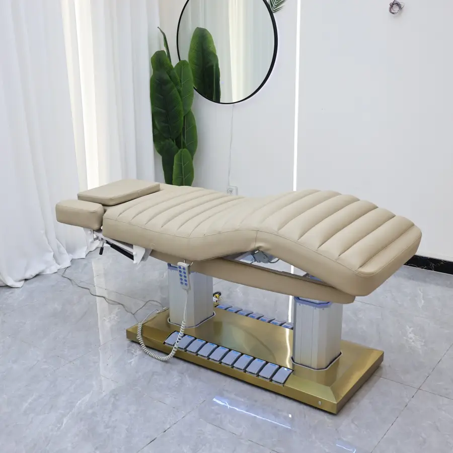Adjustable electric beauty bed, beauty bed, therapy bed, eyelash bed, embroidery bed, four motor electric SPA beauty bed — image 5