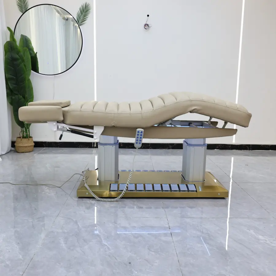 Adjustable electric beauty bed, beauty bed, therapy bed, eyelash bed, embroidery bed, four motor electric SPA beauty bed — image 6