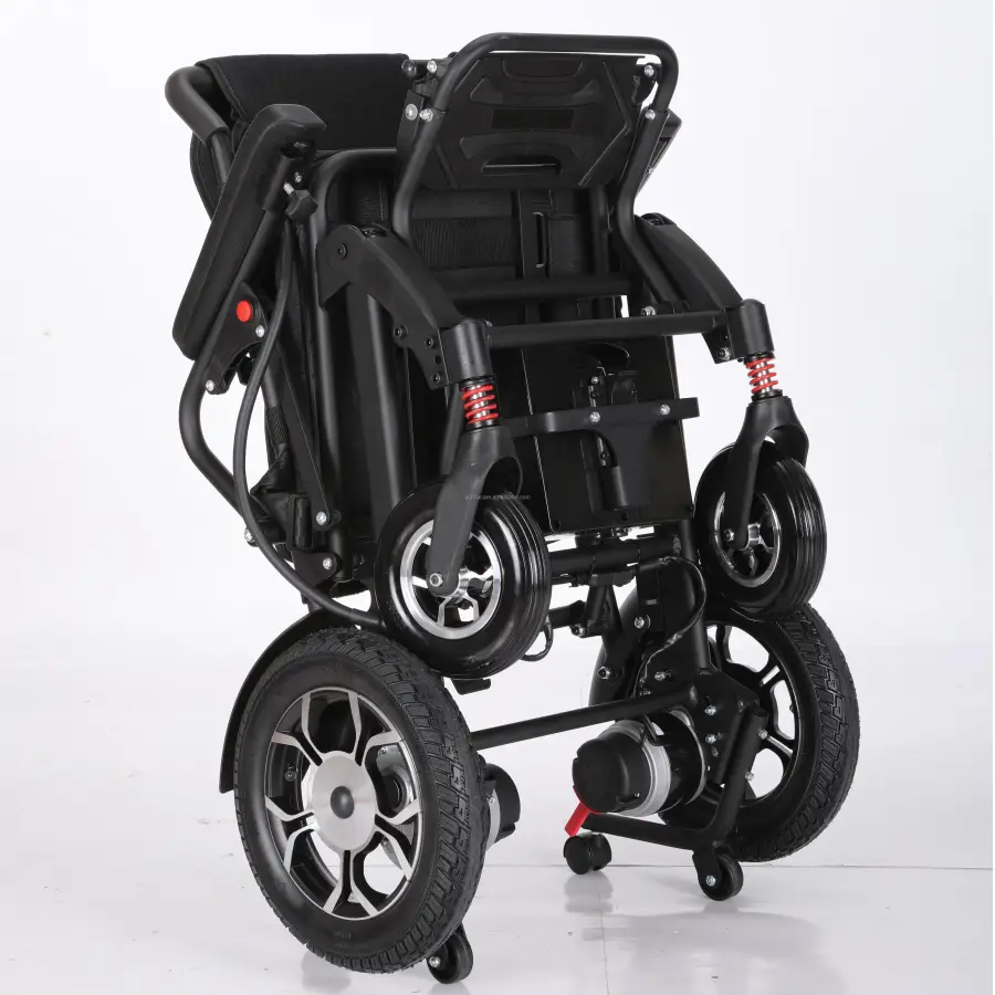 Super Lightweight 400W Electric Folding Wheelchair One Touch Switch for Disabled People — image 4
