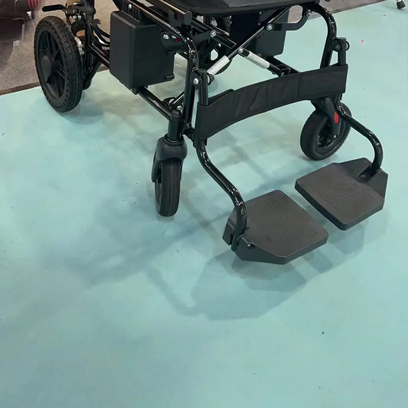 Rehabilitation Equipment Luxury Electric Portable Lightweight Power Foldable Folding Wheelchair — image 4