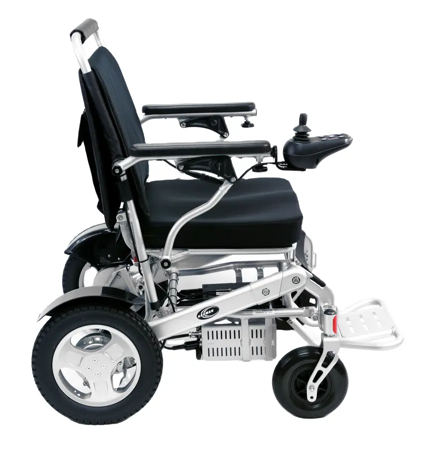 Aluminum Lightweight Foldable Electric Wheelchair for Disabled Folding Light Power Wheel Chair — image 3