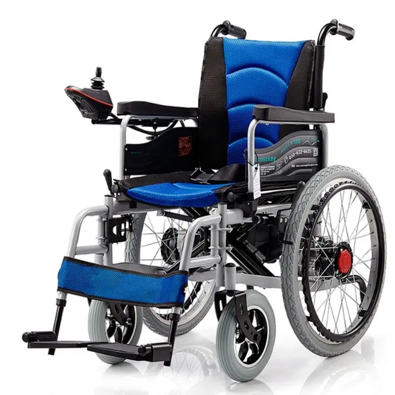 Foldable Steel Wheelchair Electric Rehabilitation Products Lightweight Electric Wheelchair Portable Wheelchair — image 3