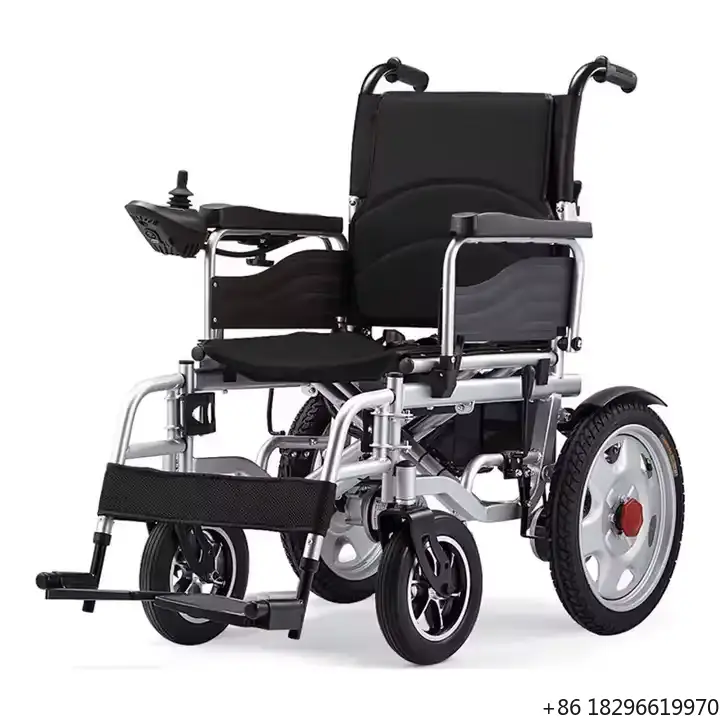 Lightweight Foldable High-power Aluminum Alloy Electric Wheelchair — view 1