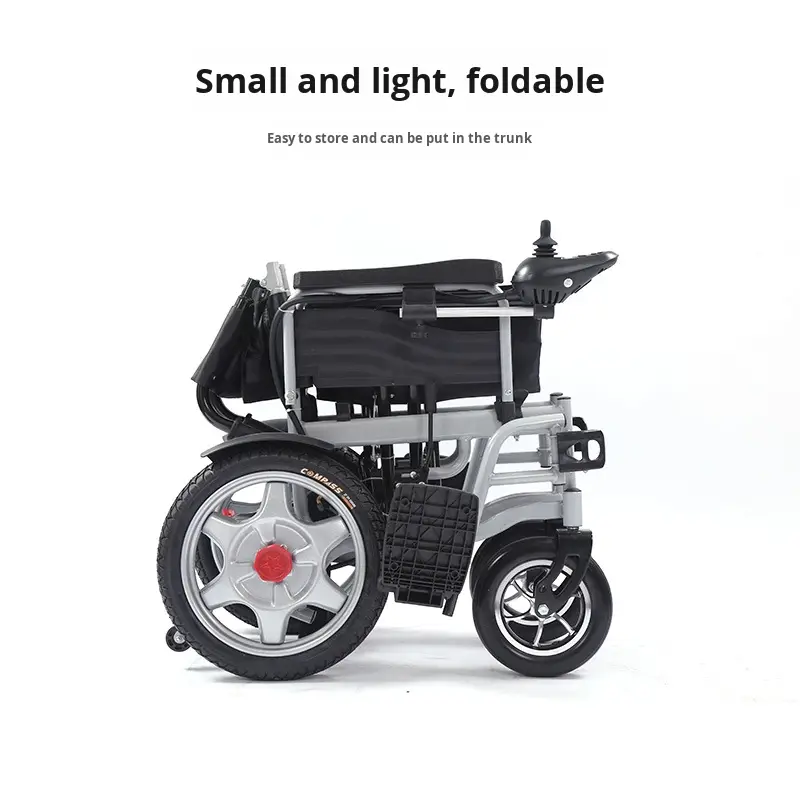 Fully Reclining Electric Wheelchair for Elderly Portable Four-Wheel Scooter Adjustable Trolley Multifunctional Foldable Design — image 4