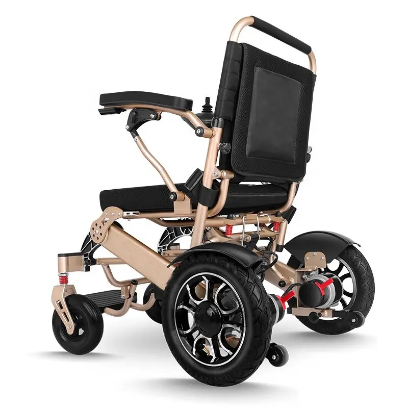 Reclining Electric Wheelchair, Titanium-aluminum Alloy Foldable Power Wheelchair, 396 lbs/180kg, for Elderly Mobility Aid — image 5