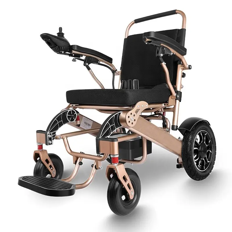 Reclining Electric Wheelchair, Titanium-aluminum Alloy Foldable Power Wheelchair, 396 lbs/180kg, for Elderly Mobility Aid — image 6
