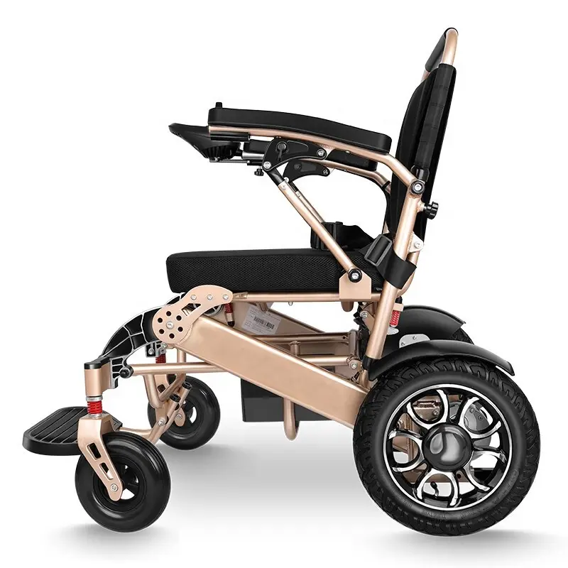 Reclining Electric Wheelchair, Titanium-aluminum Alloy Foldable Power Wheelchair, 396 lbs/180kg, for Elderly Mobility Aid — image 7