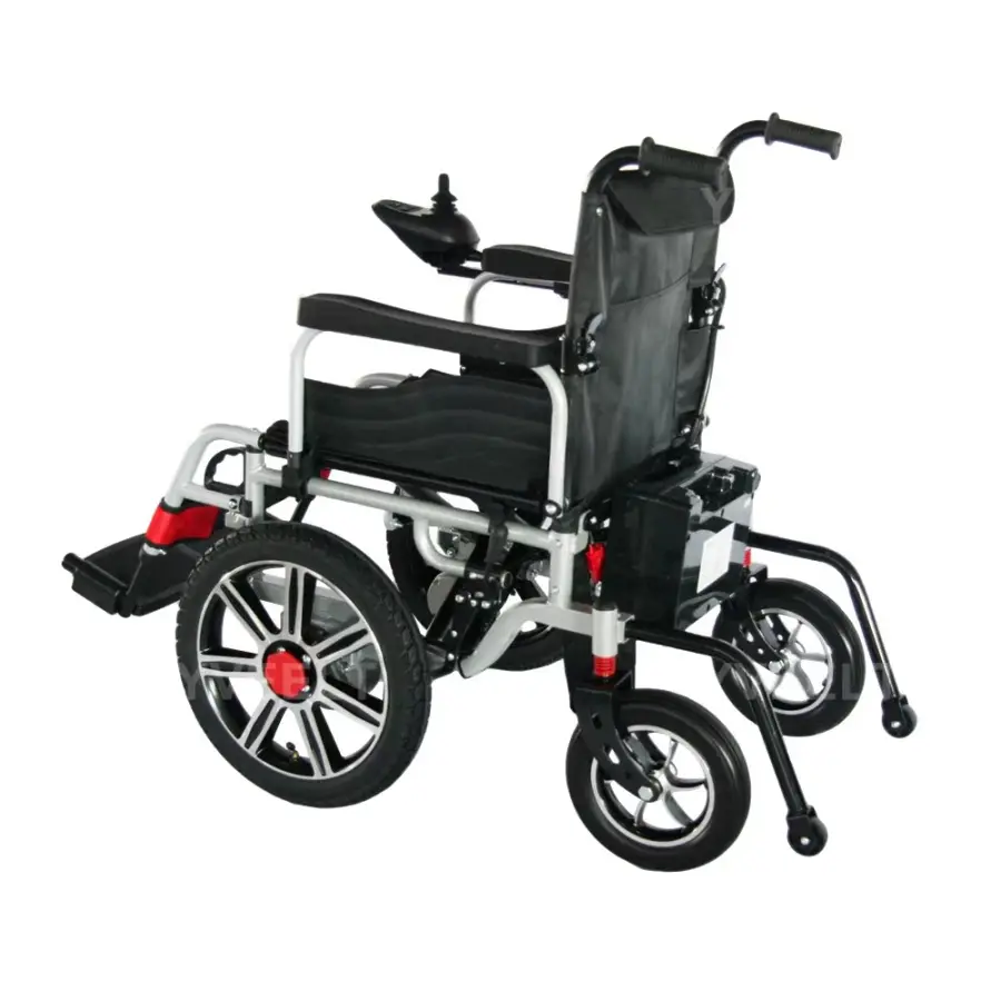Strong Obstacle-crossing Ability Foldable Power Chair Electric Motorized Wheelchair with Big Front Tyre — view 1
