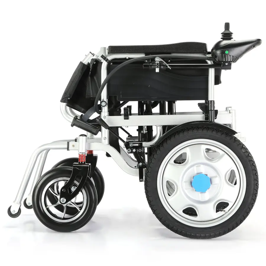 High Power Foldable And Portable Wheel Chair Front Wheel Drive Carbon Steel Electric Wheelchair For Sale — image 2