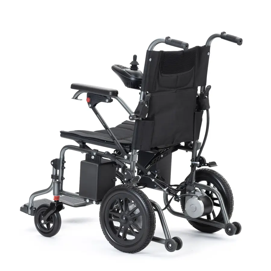 Brushed Motor Carbon Steel Lightweight Remote Control Electric Folding Wheelchairs — image 3