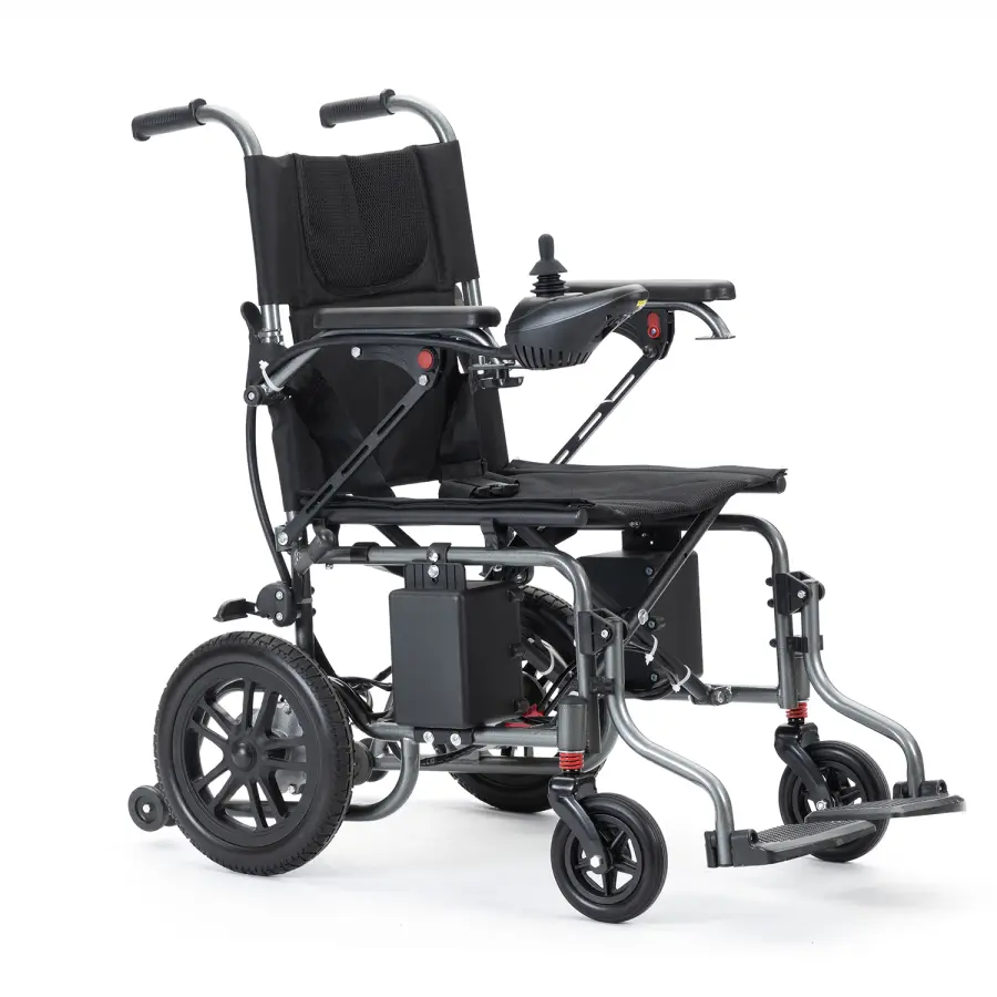 Brushed Motor Carbon Steel Lightweight Remote Control Electric Folding Wheelchairs — image 4