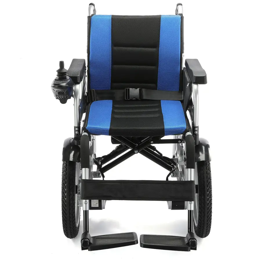 High Power Foldable And Portable Wheel Chair Front Wheel Drive Carbon Steel Electric Wheelchair For Sale — image 4