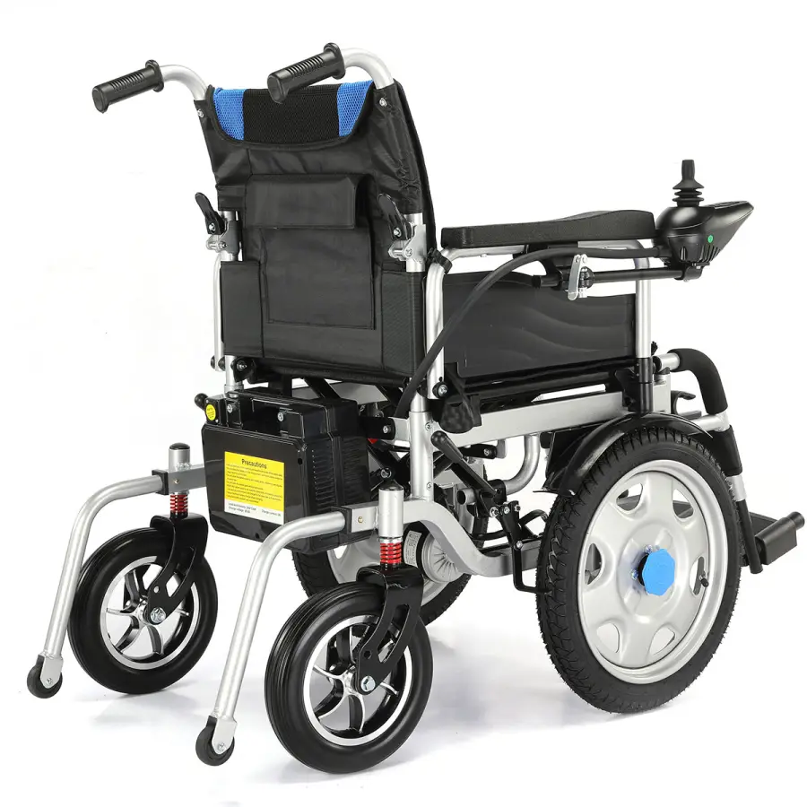 High Power Foldable And Portable Wheel Chair Front Wheel Drive Carbon Steel Electric Wheelchair For Sale — image 5