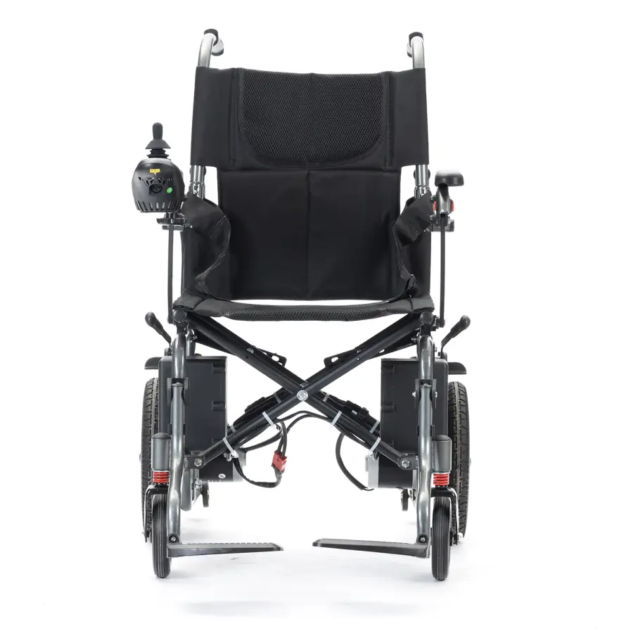 Brushed Motor Carbon Steel Lightweight Remote Control Electric Folding Wheelchairs — image 7