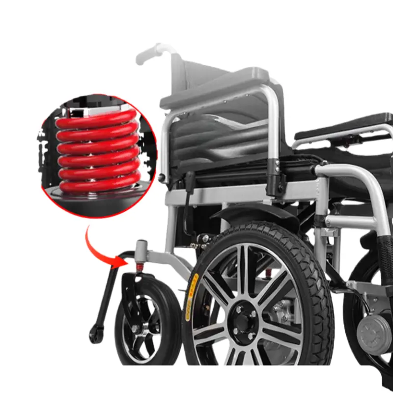 Foldable Electric Wheelchair, Carbon Steel 450mm Seat Power Wheelchair with 20Ah Battery, Motorized Wheelchair, Mobility Scooter — image 6