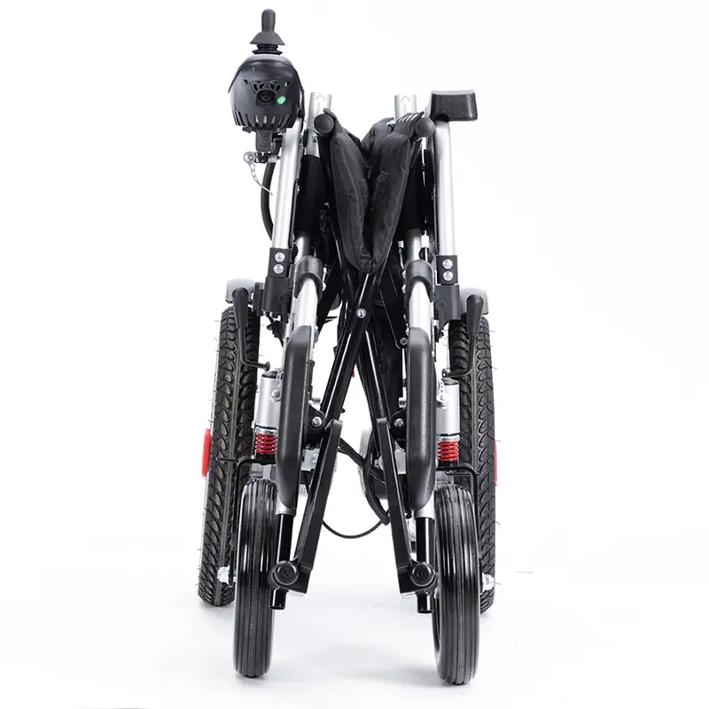 High Quality Carbon Steel Electric Wheelchair, Home Care Wheelchair, Folding Electric Wheelchair — image 7