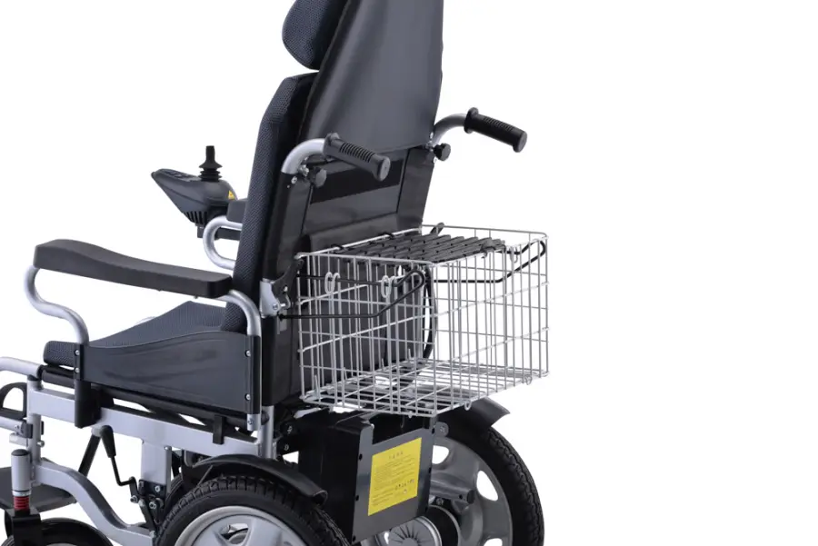 Lightweight Folding Reclining Carbon Steel Electric Wheelchair Portable Electric Wheelchair 50112-L140 — image 2