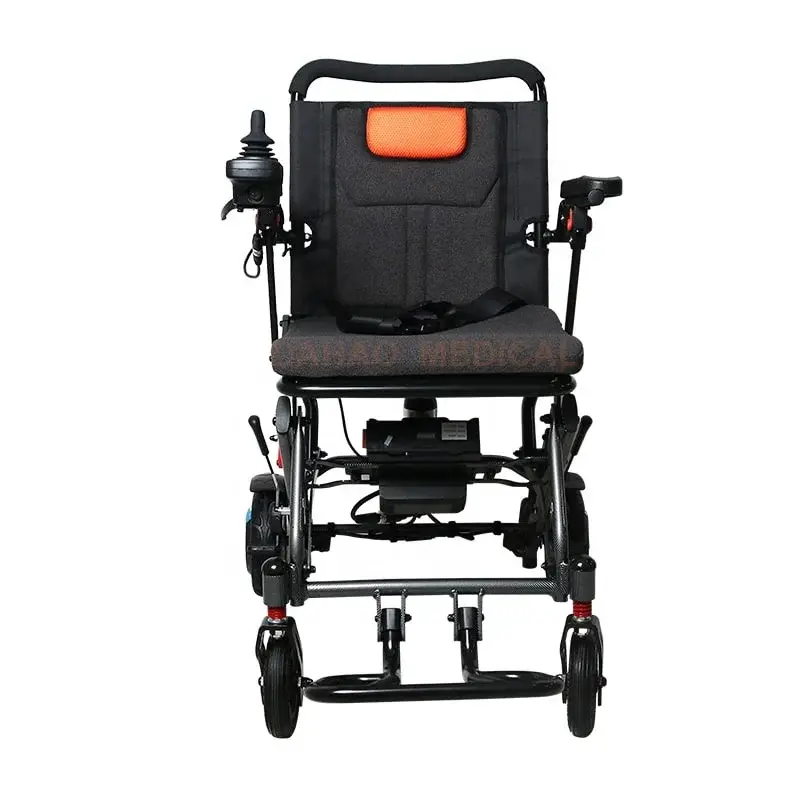 Portable Aluminum Alloy Electric Wheel Chair Lightweight Travel Foldable Power Assist Wheelchair 10AH Lithium Battery — image 2