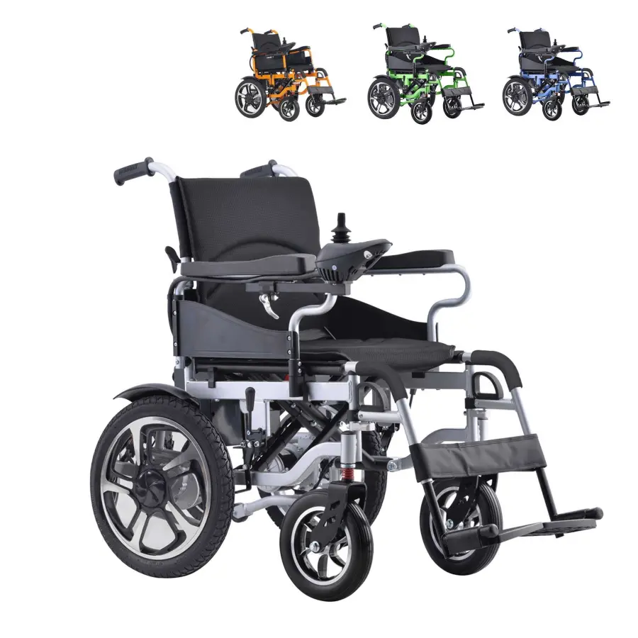Portable Lightweight Power Remote Luxury Aluminum Control All the Smart Electric Wheelchair Foldable — image 7