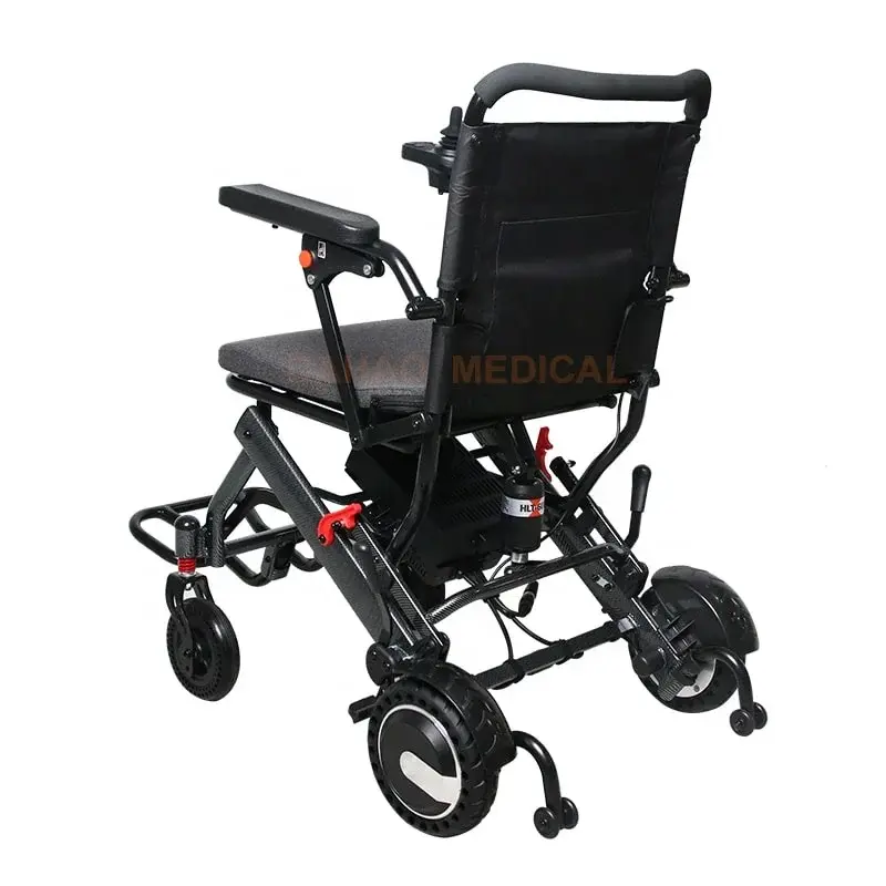 Portable Aluminum Alloy Electric Wheel Chair Lightweight Travel Foldable Power Assist Wheelchair 10AH Lithium Battery — image 3