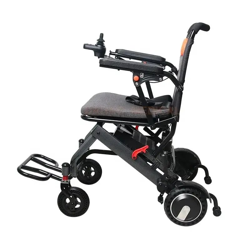Portable Aluminum Alloy Electric Wheel Chair Lightweight Travel Foldable Power Assist Wheelchair 10AH Lithium Battery — image 5