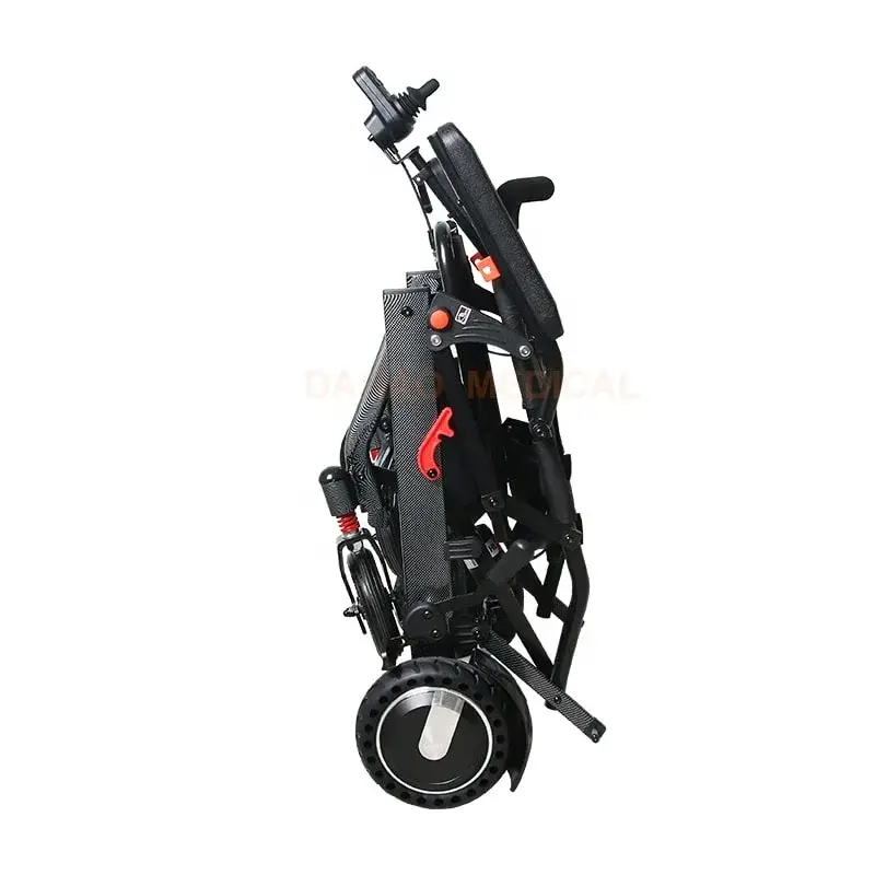 Portable Aluminum Alloy Electric Wheel Chair Lightweight Travel Foldable Power Assist Wheelchair 10AH Lithium Battery — image 6