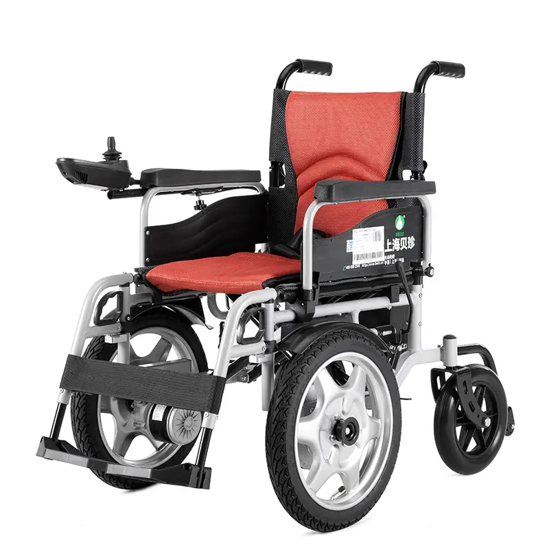 Electric Wheelchair, Aluminum Alloy, Climbing Obstacle Wheelchair, 16 Inch Wheels, 45cm Seat, Heavy Duty Travel Mobility Aid — image 3