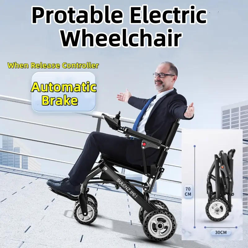 Properties Folding Economical Electric wheelchair Powerful Dual Motor Motorized — view 1