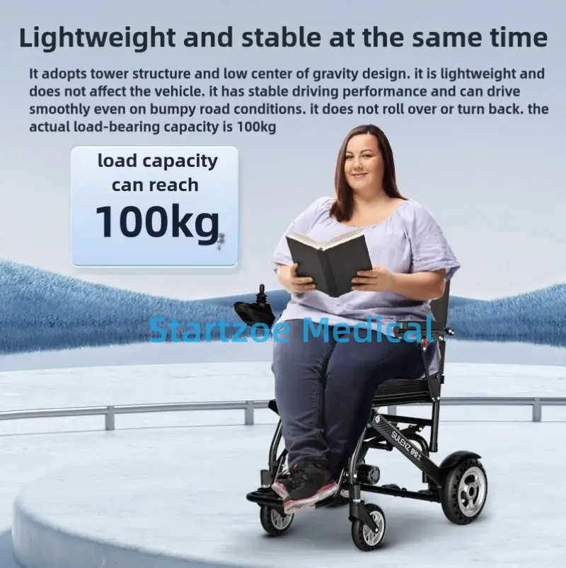 Properties Folding Economical Electric wheelchair Powerful Dual Motor Motorized — image 4