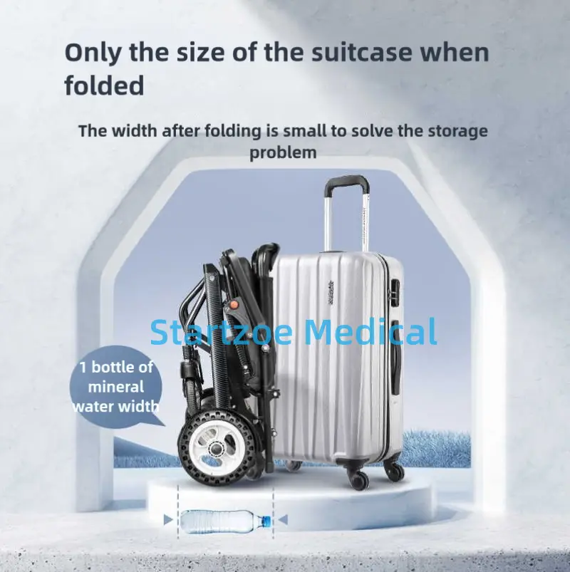 Properties Folding Economical Electric wheelchair Powerful Dual Motor Motorized — image 5