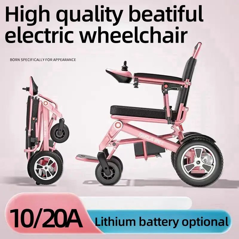 Remote Control Electric wheelchair Lightweight Powered Wheelchair Easy Carry Motorized Mobility Scooter For Women Disabl — view 1