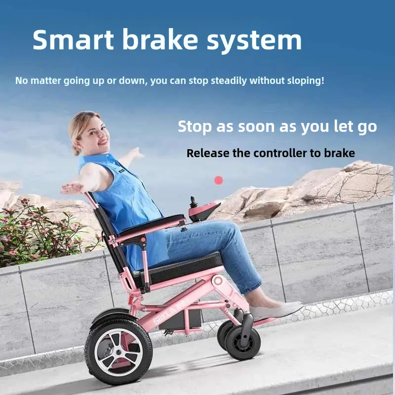 Remote Control Electric wheelchair Lightweight Powered Wheelchair Easy Carry Motorized Mobility Scooter For Women Disabled — image 3