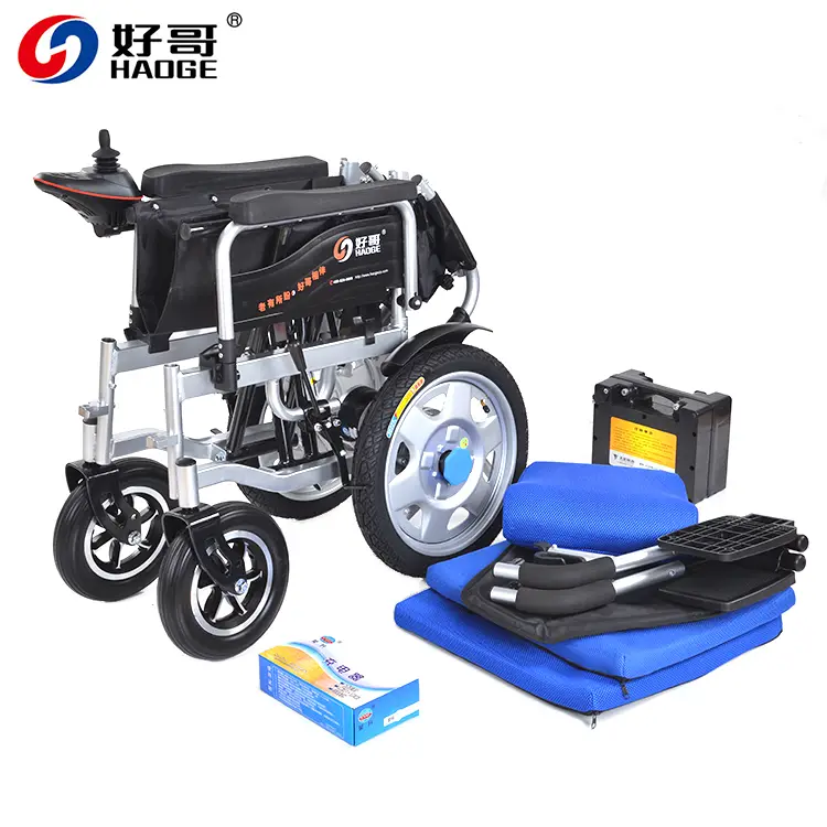 Factory Price Disabled Outdoor Travel Wheelchair With 250w*2 Motor Foldable And Portable Electric Wheelchair — image 3