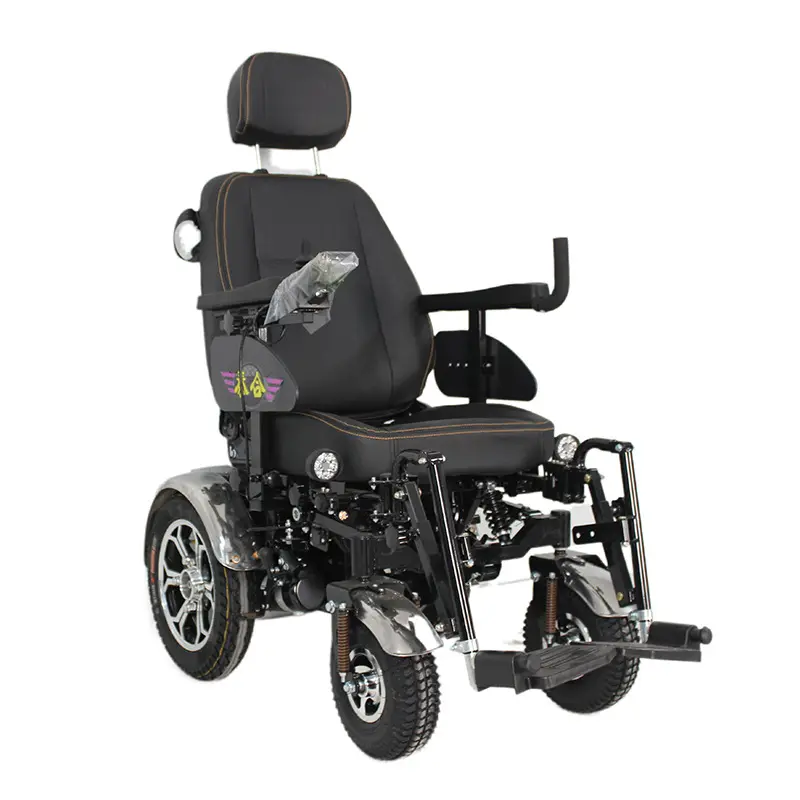 Black Cyclone TH201F Functional Electric Four-Wheel Reclining Wheelchair Scooter Off-Road Capability Steel Frame CE — image 5