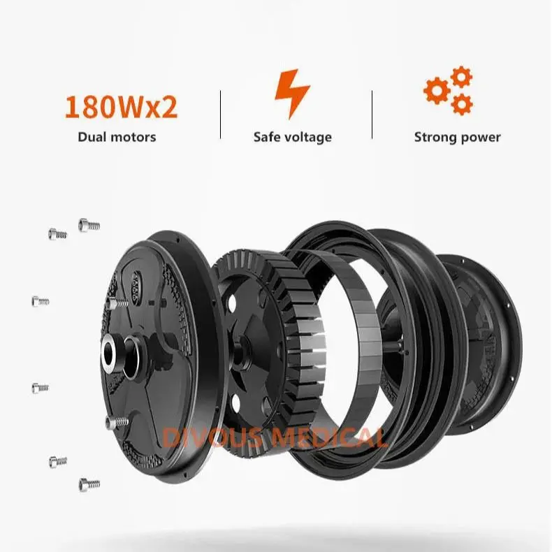 24V/6/10/20AH Outdoor Mobility Scooter Electric Wheelchair for the Elderly — image 2