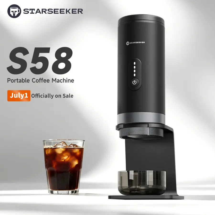 STARSEEKER S58/S58Pro Portable Espresso Coffee Maker Wireless Heating Coffee Machine Bottomless Handle Bottomless Extrac — view 1