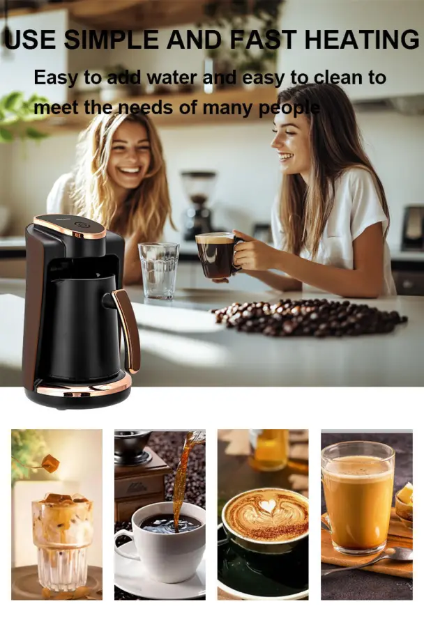 Electric Coffee Maker Brew Tea Brew Milk Brew Coffee 250ML Single Cup Turkish Coffee Maker 550W — image 4