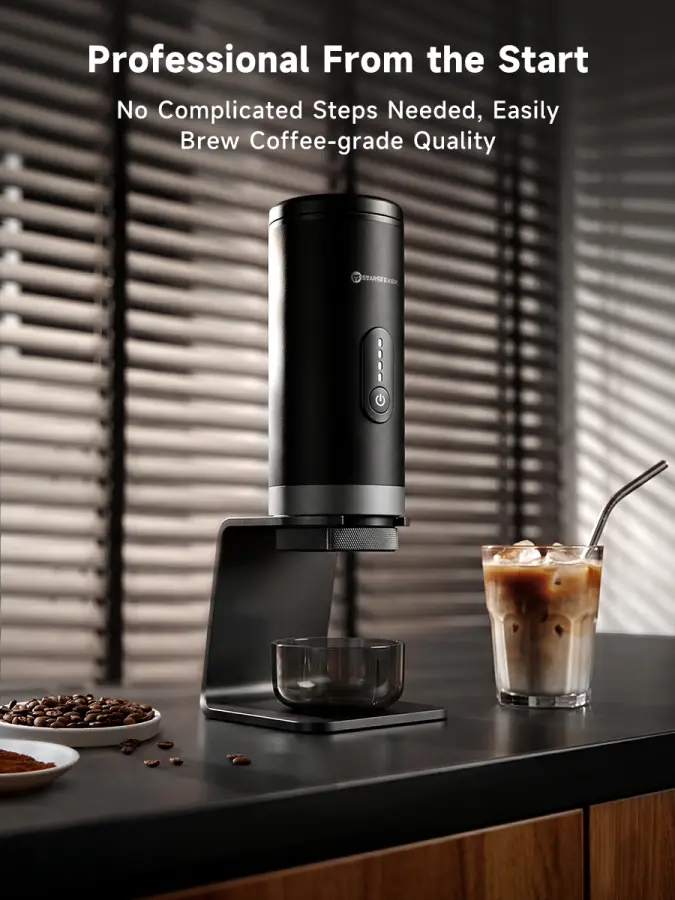 STARSEEKER S58/S58Pro Portable Espresso Coffee Maker Wireless Heating Coffee Machine Bottomless Handle Bottomless Extraction — image 2