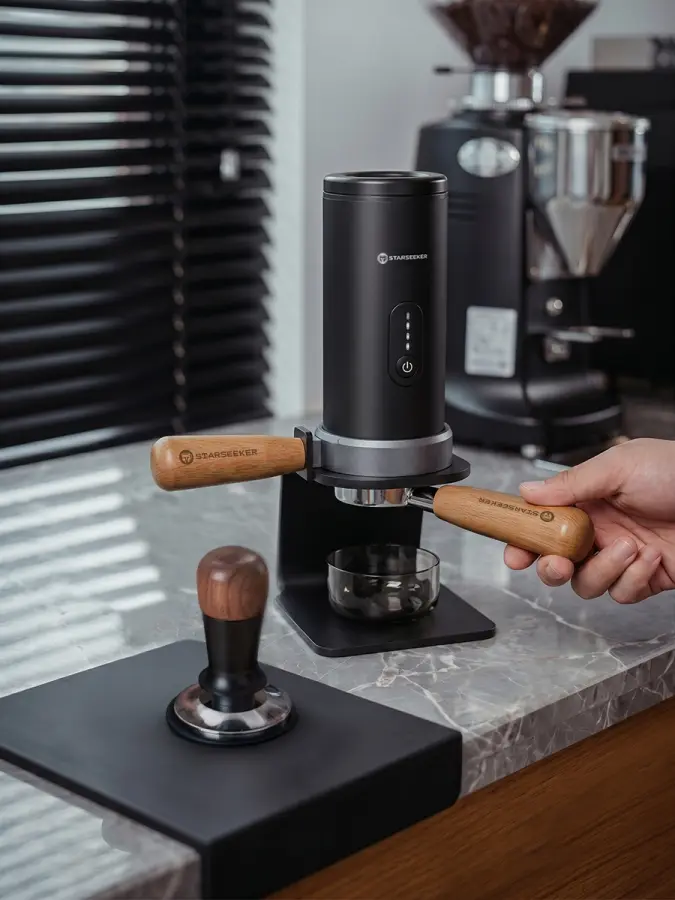 STARSEEKER S58/S58Pro Portable Espresso Coffee Maker Wireless Heating Coffee Machine Bottomless Handle Bottomless Extraction — image 3