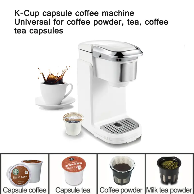 220V Capsule Coffee Machine Multifunctional Powder Tea Espresso Cafetera Three-In-One Portable Coffee Maker Capsule AC-507K Hot — image 4