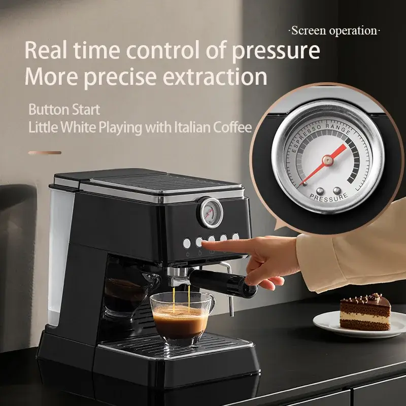 Profession Coffee Maker 20Bar Automatic Espresso Machine with Milk Frother - One Touch for Latte/Cappuccino/Americano — image 5