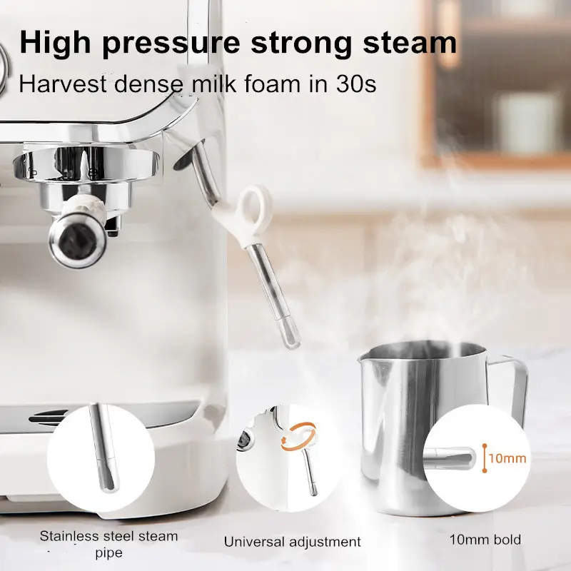 Electric Coffee Grinder&Maker Machine-20Bar Pressure, Built-in Burr Grinder, Programmable Brewing, for Espresso/Latte/Cappucino — image 6
