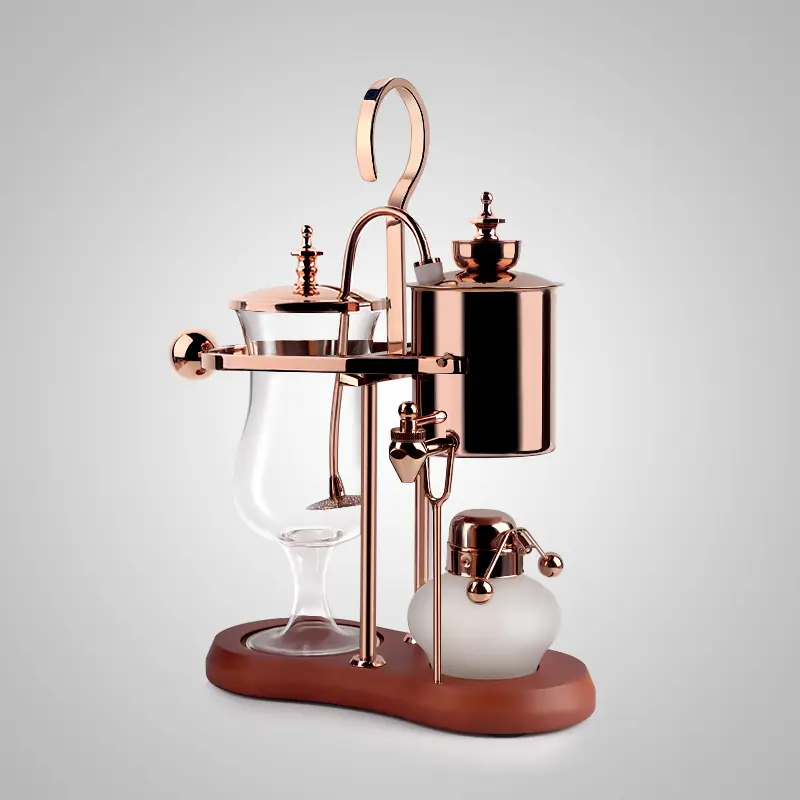 Luxury Rose Gold Balancing roayl syphon coffee maker/Siphon coffee maker /Tea pot with top quality ,perfect chrsitmas gi — view 1