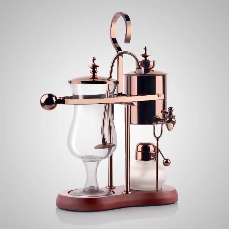 Luxury Rose Gold Balancing roayl syphon coffee maker/Siphon coffee maker /Tea pot with top quality ,perfect chrsitmas gift — image 2