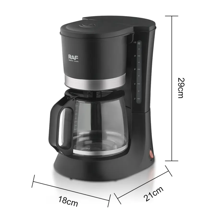Electric 1.2L Dirp Coffee Machine Automatic American Drip Type, 1.2L Coffee Machine American Milk Tea Machine Coffee Pot — image 3