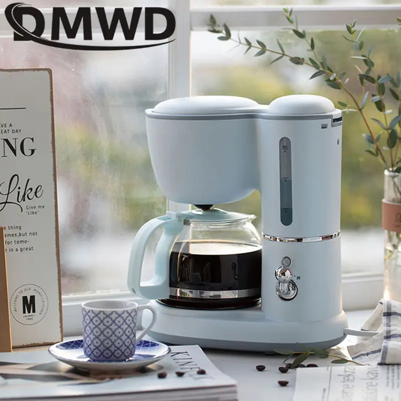 550W Espresso Coffee Machine Drip Coffee Maker 600ml Teapot Glass Bottle Coffee Powder Drip Proof Filter Insulated Teapot 220V — image 3