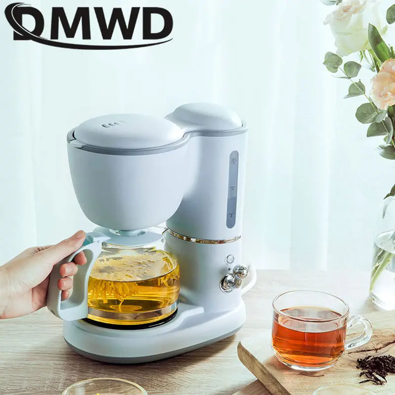 550W Espresso Coffee Machine Drip Coffee Maker 600ml Teapot Glass Bottle Coffee Powder Drip Proof Filter Insulated Teapot 220V — image 4